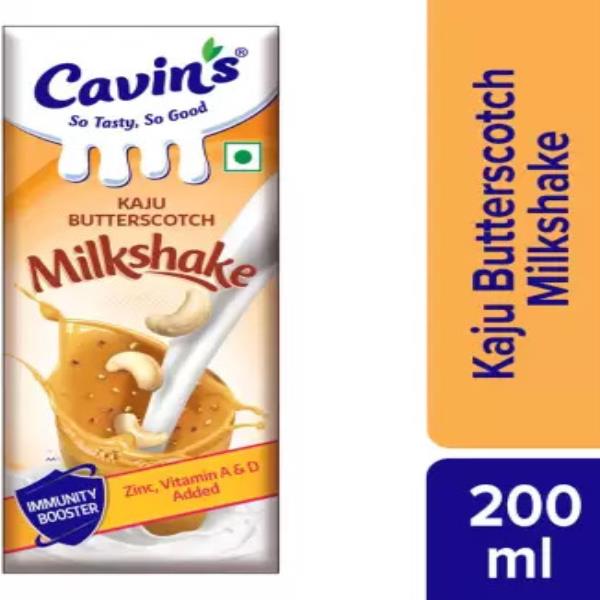 Cavin's Kaju Butterscotch Milkshake, with Zinc, Vitamin A & D, No Preservative