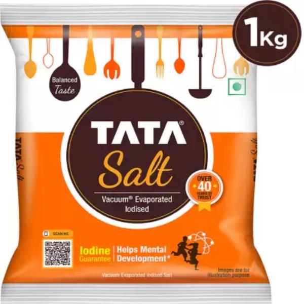 Tata Vacuum Evaporated Iodized Salt  (1 kg)
