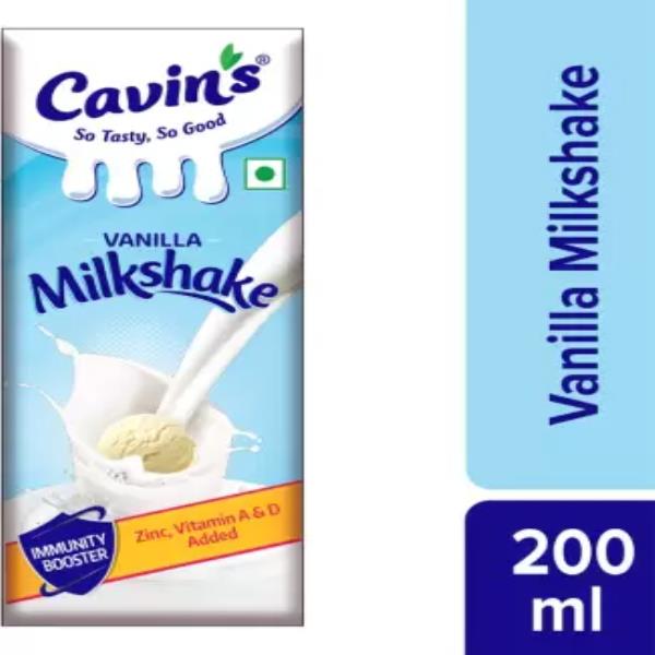 Cavin's Vanilla Milkshake, with Zinc, Vitamin A & D, No Preservative