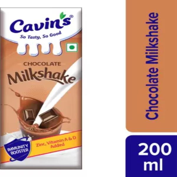 Cavin's Chocolate Milkshake, with Zinc, Vitamin A & D, No Preservative 200ml