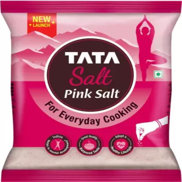Tata Salt 100% Natural Sendha Namak for Cooking Himalayan Pink Salt  (1 kg)