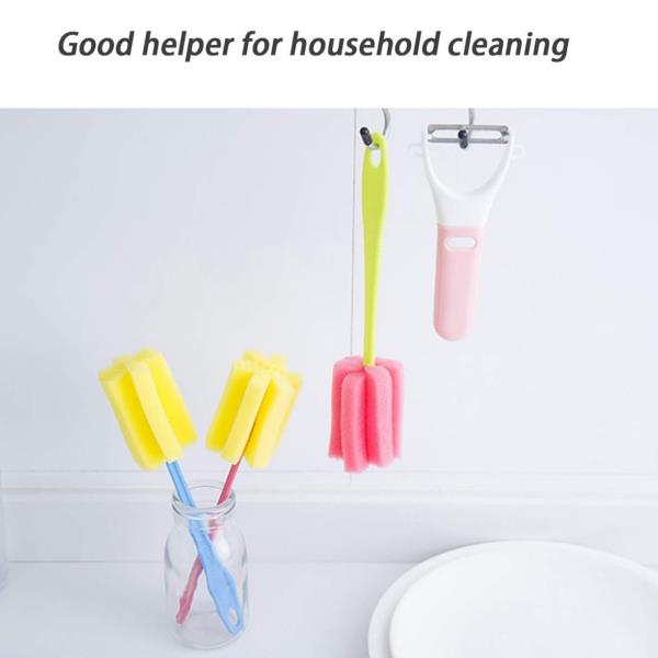 Sponge Cup Washing Brush / Long Handle Washing Cup Milk Bottle Cleaning Brush
