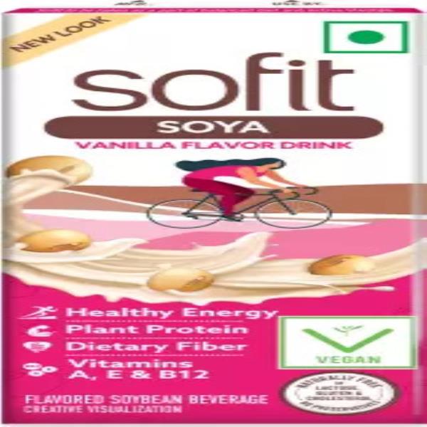 Sofit Soya Drink Vanila, 200ml  (Vanilla, 200 ml)