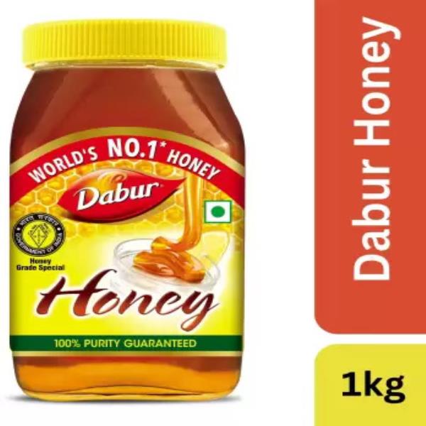 Dabur 100% Pure World's No.1 Honey Brand with No Sugar Adulteration  (1 kg)