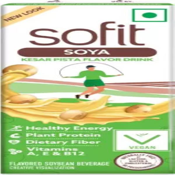 Sofit Soya Drink Kesar Pista, 200 ml  (200 ml)