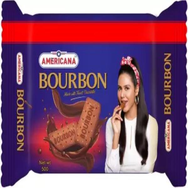Americana Premium Chocolate Bourbonn Biscuits Cream Sandwich  (500 g)
