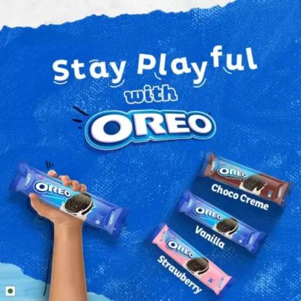 Cadbury Oreo Biscuit Vanilla Flavour (5 single packs inside) Cream Sandwich  (481.25 g)