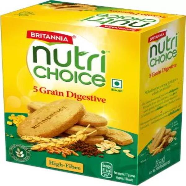 BRITANNIA NutriChoice 5 Grain Multigrain Biscuits Digestive  (200 g)