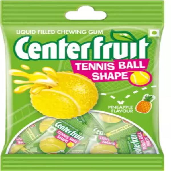 Center Fruit Tennis Ball Shape Pineapple Chewing Gum  (67.2 g)