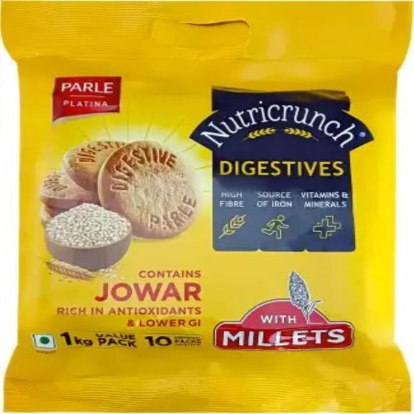 PARLE Platina Nutricrunch Digestive  (1 kg, Pack of 10)