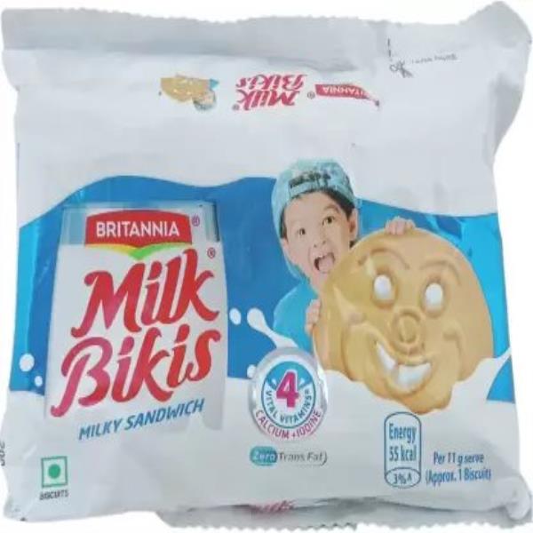 BRITANNIA Milk Bikis Biscuits Cream Sandwich  (200 g)