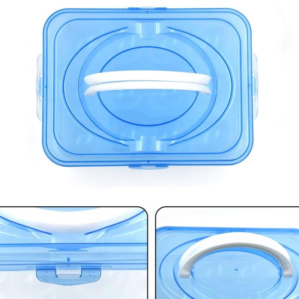PLASTIC KITCHEN REFRIGERATOR EGG STORAGE 12 GRID 1 LAYER EGG CONTAINER