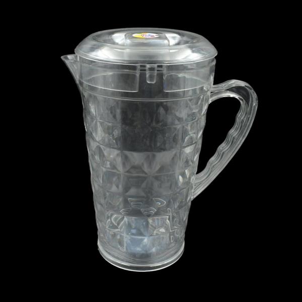  MOCKTAIL PET JUG PLASTIC JUG WITH LID, DRINKING BEVERAGE JAG, TRANSPARENT TABLEWARE REUSABLE BPA FR