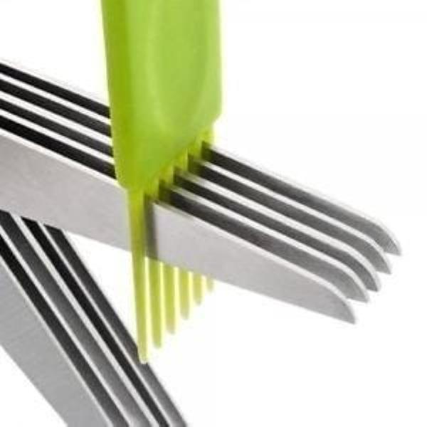 MULTIFUNCTION VEGETABLE STAINLESS STEEL HERBS SCISSOR WITH 5 BLADES